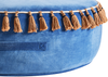 Pouf GOTHA Samtstoff Blau Bild 5