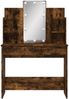 vidaXL Schminktisch mit LED-Leuchten Räuchereiche 96x40x142 cm 837897 Bild 5