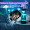 MOPUEA LED Nachtlicht LED Nachtlicht Quallen Lavalampe – Runde echte Quallen Aquarium Lampe, Farbwechsel, beruhigend, leise, dekorativ, entspannend Bild 2