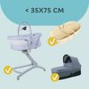 Totsy Baby Spannbettlaken Spannbettlaken Kinderwagen Stubenwagen Set - 2 x Bezug + wasserdicht Bild 2