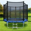 HomeMiYN Gartentrampolin Trampolin Outdoor Ø183/244/305/366cm Sicherheitsnetz Kindertrampolin, Schutzrand schwarz,mit sicherheisnetz Bild 3