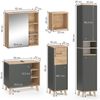 Badmöbel-Set Senyo Anthrazit 5 Teile Vicco Bild 3