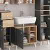 Badmöbel-Set Senyo Anthrazit 5 Teile Vicco Bild 5