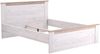 Homestyle4u Holzbett mit Lattenrost, Holz weiß / grau, 160x200 cm Bild 5
