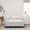 vidaXL Boxspringbett mit Matratze Hellgrau 120 x 190 cm Stoff 3398677 Bild 4