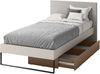 Jugendbett Sigma 90 SG14 (Farbe: Cashmere / Trüffel + Neve 13) Bild 2