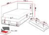Jugendbett Sigma 90 SG14 (Farbe: Cashmere / Trüffel + Neve 13) Bild 4
