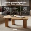 skølm 'Máni' Couchtisch in organischer Form, Eichenholz geölt und lackiert, Eichenoptik, Beistelltisch für Wohnzimmer Bild 5