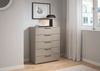rauch Schubkastenkommode Highboard Sideboard Kommode MONTCLAR Frontauswahl Dekor/Hochglanz/Glas (in 2 Breiten: 40 oder 80 cm / Höhe 100 cm, inkl. Soft-Close-Funktion), mit 5 geräumigen Schubladen, viele Griffvarianten MADE IN GERMANY Bild 2
