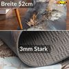 ANRO Küchenläufer LUIGI Pfingstrose pflegeleicht hochwertig Flurläufer Küchenteppich, eckig, Höhe: 3 mm, Teppichläufer 100cm Abstakt, Elysium, Florales Design Grau wasserdicht Bild 2