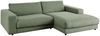KAWOLA Sofa MADELINE Ecksofa Cord olivgrün Longchair rechts 85 x 190 x 270 cm Bild 2
