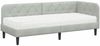 vidaXL Eckbettgestell Hellgrau 80 x 200 cm Samt 3394134 Bild 2