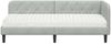 vidaXL Eckbettgestell Hellgrau 80 x 200 cm Samt 3394134 Bild 5