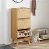 vidaXL Schuhschrank OLDEN Braun 55x35x120 cm Massivholz Kiefer 358618 Bild 3