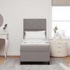 vidaXL Boxspringbett mit Matratze mit Kopfteil Taupe 80 x 200 cm Stoff 3339424 Bild 3