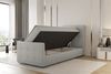 Boxspringbett Bett MARKOS 100x200cm Bettkasten Seite Rechts Beige inkl. Topper Bild 2