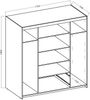 AX LIVING Schubladenschrank Garderobe Sonoma Eiche Storicos 4T 176,3cm Bild 5