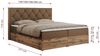 Boxspringbett, Schlafzimmerbett, Bettkasten - VENETO - 160 x 200 cm - Braun Kunstleder - H4 Bild 5