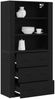 vidaXL Highboard Schwarz Eichen-Optik 80 x 33 x 150 cm Holzwerkstoff 3333081 Bild 3
