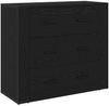 vidaXL Highboard Schwarz Eichen-Optik 80 x 33 x 150 cm Holzwerkstoff 3333081 Bild 5