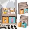 Kinderregal Luigi Sonoma 72 x 79 cm mit 2 Faltboxen opt. 1 Vicco Bild 2