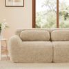 Boneless Cloud Sofa Plüsch, modulare U/L-Form, 32D Schaumstoff, körperumarmend, mit Kissen und 2 Ottoman, kein Aufbau,72h Entfaltung,khaki Bild 4