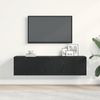 vidaXL TV-Schrank Schwarz Eichen-Optik 120x30x30,5 cm Holzwerkstoff 862011 Bild 3