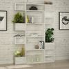 Dmora Bücherregal Sally, Büroregal, Mobiler Buchhalter, Bücherbrett, 120x20 h171 cm, Weiß Bild 2