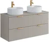 Vente-unique - ZEVARA Bathroom furniture set Holz, Platte Beige - B 46 cm x H 57 cm x L 120 cm Bild 3
