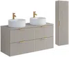 Vente-unique - ZEVARA Bathroom furniture set Holz, Platte Beige - B 46 cm x H 57 cm x L 120 cm Bild 2