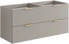 Vente-unique - ZEVARA Bathroom furniture set Holz, Platte Beige - B 46 cm x H 57 cm x L 120 cm Bild 4