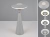 Akku LED Tischleuchte TORREZ dimmbar, für Innen & Außen, Grau Höhe 28cm Bild 3