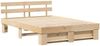 vidaXL Bettrahmen mit Kopfteil Braun 150 x 200 cm Massives Kiefernholz 872479 Bild 4