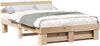 vidaXL Bettrahmen mit Kopfteil Braun 150 x 200 cm Massives Kiefernholz 872479 Bild 2