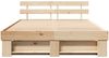 vidaXL Bettrahmen mit Kopfteil Braun 150 x 200 cm Massives Kiefernholz 872479 Bild 5