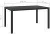 vidaXL Gartentisch Schwarz 150x90x74 cm Aluminium und WPC 42791 Bild 5