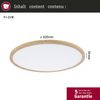 Paulmann 71029 LED Panel Atria Shine Backlight 420mm 3000K Holzoptik Bild 5