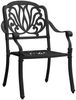 vidaXL 3-tlg. Bistro-Set Aluminiumguss Schwarz 3070572 Bild 4