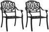 vidaXL 3-tlg. Bistro-Set Aluminiumguss Schwarz 3070572 Bild 3