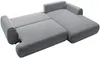 Vente-unique - MONELIA Sofa Stoff Grau - B 167 cm x H 81 cm x L 270 cm Bild 4