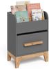 Bücherregal Malia Grau 55 x 70 cm mit Schublade Vitalispa Bild 5