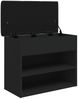 vidaXL Schuhbank Schwarz 62x32x50 cm Holzwerkstoff 835097 Bild 5