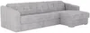 Vente-unique - DARIELO Sofa Stoff Grau - B 223 cm152 cm x H 90 cm x L 275 cm Bild 5