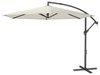 SONGMICS Ampelschirm 350 cm, UV-Schutz UPF 50+, Sonnenschirm mit Ständer, für Garten Terrasse, Kurbel, beige Bild 2