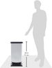 Rotho 'Paso' Treteimer, Kunststoff, 40 Liter, Metallic Silber Bild 4