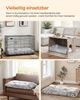 FEANDREA Hundebett, Hundekissen, langer Plüsch, weiche Polsterung, waschbar, Ombré-Grau Bild 4