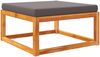 vidaXL Gartenhocker mit Kissen 65x65x29 cm Massivholz Akazie 4008159 Bild 2