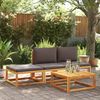 vidaXL Gartenhocker mit Kissen 65x65x29 cm Massivholz Akazie 4008159 Bild 3