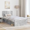vidaXL Bettrahmen Beton Grau 100 x 200 cm Massives Kiefernholz 3412117 Bild 3