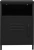 vidaXL Nachttische 2 Stk. Schwarz 35x35x51 cm Stahl 3095221 Bild 3